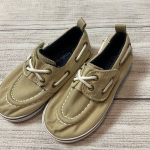 Koala kids tan boat shoes size 6